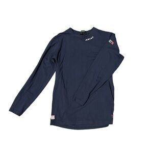Ariat FR long sleeve shirt (fire resistant), navy blue, M